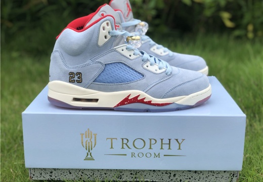 Air Jordan 5  Trophy Room x Ice Blue  CI1899 400   7.5--13